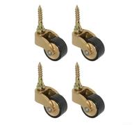 Set Of 4 Brass Casters 360 Degree Rotation Silent Bearings Heavy Duty Wheels For Furniture, Suitable For Sofas, Tables, Plant Stands And Shelves