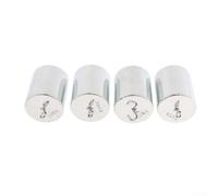 Set of 4 Calibration Weights 200g Each - Chrome Plated Steel for Science Lab and Educational Tests