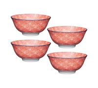 Set Of 4 Ceramic Bowls Kitchencraft Multi Large