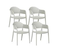 Set of 4 Chairs NARINO Light Green