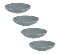 Set of 4 Classic Collection Grey Pasta Bowls Grey