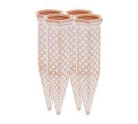 Set of 4 Clay Watering Stakes Plant Cones Plastic Bottles Spikes Water System