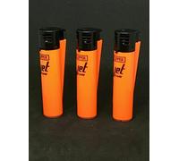 SET OF 4 CLIPPER REGULAR SIZE REFILLABLE LIGHTER (4 X ORANGE JET)