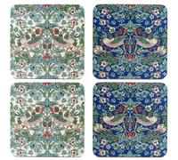 Set Of 4 Coasters - Strawberry Thief (William Morris)