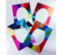 Set of 4 Coloured Macro Seasons Frames for Colour Analysis, Professional Anti-Glare / Maison Image Academy