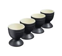 Cooks Professional 4 X 40ml Ceramic Egg Cups - Black, Black