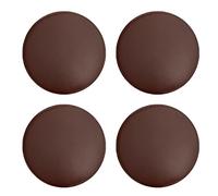 Set of 4 Comfortable Round Chair Cushions 40cm Memory Foam Seat Pads Non-Slip Thick & Breathable for Kitchen Café Red Color Perfect for Dining Room Decor