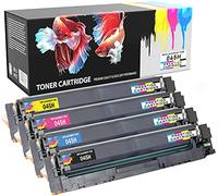Set of 4 Compatible 045H Laser Toner Cartridges for Canon i-Sensys MF633Cdw, MF635Cx, LBP613Cdw, MF631Cn, imageCLASS MF632Cdw, MF634Cdw, LBP612Cdw