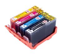 Set of 4 Compatible High Capacity Printer Ink Cartridges Replacement for HP 364 XL