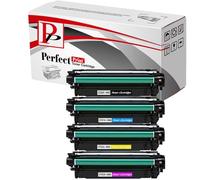 Set of 4 Compatible Laser Toner Cartridge Replacement for CE264X CF031A CF032A CF033A (646X 646A) For HP Colour Laserjet CM4540 CM4540f CM4540fskm MFP