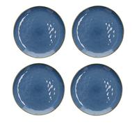 Set of 4 Concerto Avio Blue Side Plate - 20cm - Rose & Tulipani