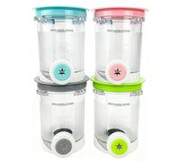 Set of 4 Containers for Ninja Swirl by CREAMi Soft Ice Cream & Ice Cream Maker, 480 ml Ice Container for NC701EU Accessories for Ninja Creami BPA-Free, Dishwasher Safe (4)