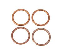 Set of 4 copper exhaust crush gaskets for Honda ST1300 CTX1300 VF1100S VF1100C T1100 VF1000R VF1000F CB1000R CBR900RR CB900F