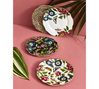 Set of 4 Creatures of Curiosity Dessert Plates Multi-Coloured