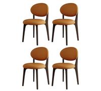 Set of 4 Design Dining Chairs Upholstered with Solid Wood Legs for Modern Living Room & Dining Room Comfortable and Stylish Furniture Upgrade.