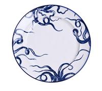 Set of 4 Dinner Plates Octopus Design 11" Hestia Blue One Size