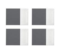 Set of 4 Dipped Grey and Silver Placemats | Geome