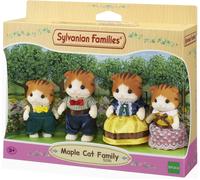 Set Of 4 Doll Figures Maple Cat Sylvanian Families 5290