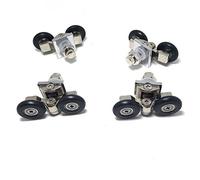 Set of 4 Double Shower Door Rollers 25mm