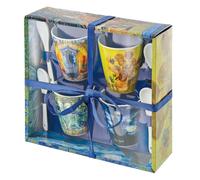Set of 4 Enesco Coffee Cups and Spoons (Vincent Van Gogh)
