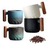 Set of 4 Espresso Cups 60 ml, Mini Espresso Cups with Handle, Premium Espresso Cups, Mini Tea Cup Coffee Cup Made of Ceramic, Espresso & Mocha Cups, Coffee Cups for Tea, Espresso, Latte