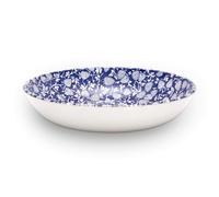 Wade WA967047BLU Eton Set of 4 Pasta Bowls with Blue Strawberry Design, Crafted from Earthenware, Made in Stoke-on-Trent, 22.5m, Blue