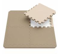 Set of 4 EVA Exercise Mats 50x50x2cm - Interlocking Home Gym Floor Workout Mat
