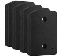 Set of 4 filters for miele 9164761 dryer: sponge filter for Miele tumble dryers, heat pump dryers, 207 x 157 x 30 mm