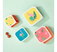 Set of 4 Flamingo Lunch Boxes | Mimo