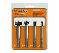 CMT 537.000.04 4-Piece Forstner Bit set, 1/4-1/2-3/4-1-Inch Diameters, 3/8-Inch Shank