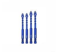 Set of 4 FourFlute Eccentric Drill Bits for Glass Tile and Hard Drilling with Triangle Shape to Minimize Vibration and Accuracy on Cement and Concrete (6+6+8+8)