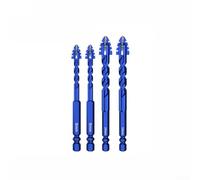 Set of 4 FourFlute Eccentric Drill Bits for Glass Tile and Hard Drilling with Triangle Shape to Minimize Vibration and Accuracy on Cement and Concrete (8+8+10+10)