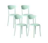 Set of 4 Garden Chairs VIESTE Mint Green