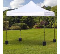 Outsunny Set of 4 Gazebo Tent Canopy Weight Sand Fillable Strong Plastic Durable