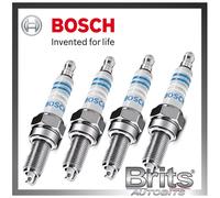 Set of 4 Genuine Bosch OE Quality Spark Plugs - Double Iridium