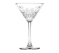 Set Of 4 Glasses Martini Cups TIMELESS 23 Cl In Cut Glass - Pasabache