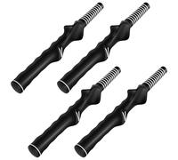 Set Of 4 Golf Grip Trainers Right-Handed, Rubber Training Aid For Men And Women, Designed Ergonomically With White Stitching, Excellent For Advancing Swing Techniques And Hand Positioning