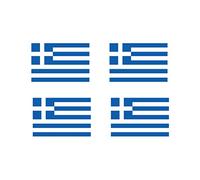 Set of 4 GREECE Flag Temporary Tattoo Waterproof Lasts 1 week GREEK flag