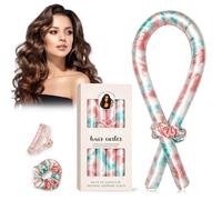 Set of 4 hair rollers overnight, satin curls without heat, curls without | Silk ribbon hair roller, curler without heat, non-slip, includes 10 ml hair foil, for long medium hair