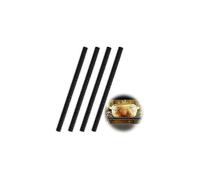Set of 4 heat-resistant silicone oven protectors - Child-safe protection for oven edges (black)