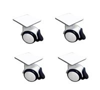 Set of 4 Heavy-Duty 360° Swivel Casters with Brake 80kg Load Capacity - Perfect for Couches Flower Stands Trays and Shelves - Easy Mobility Furniture Wheels