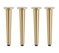 Set of 4 Heavy Duty Nordic Adjustable Bed Legs Brushed Brass Cone Furniture Legs for Armchair TV Cabinet Cupboard Dresser Supports 800kg 18cm 7.09in