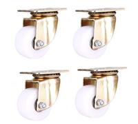 Set of 4 Heavy Duty Swivel Caster Wheels, 2"/50MM Nylon Trolley Furniture Casters, 360° Rotation, Thickened Mounting Plate, 600kg Load Capacity