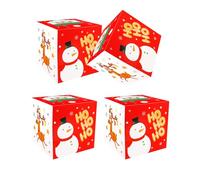 Set Of 4 Holiday Present Wrapping Boxes Multifunctional Christmas Themed Gift Boxes For Celebratory Occasion Family Christmas Essential