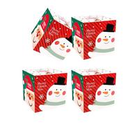 Set Of 4 Holiday Present Wrapping Boxes Multifunctional Christmas Themed Gift Boxes For Celebratory Occasion Family Christmas Essential