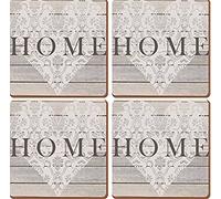 Set of 4 Home Heart Coasters