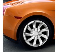 4 x 16 Inch WHEEL TRIMS 16" HUB CAPS HQ ABS Plastic Universal Push-In NRM086