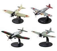 - Set of 4 Japanese WW2 fighter planes 1/72 compatible with Mitsubishi + Aichi + Kawasaki - G08+10+14+19- NG29