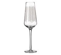 Premier Housewares Jazz Champagne Glasses, Gold, 7 x 7 x 25 cm, Set of 4