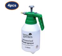 Set of 4 Kingfisher Sturdy Handheld Pump Pressure Garden Sprayers Equipment 1.5L